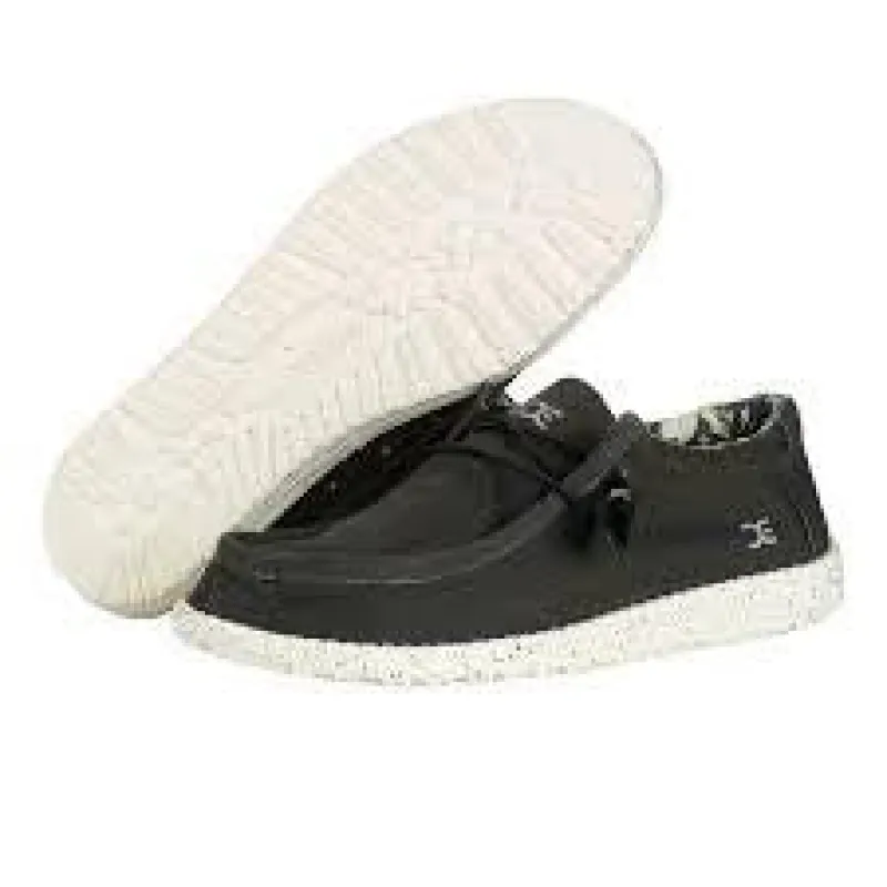 Hey Dude Men's Black Wally Stretch Casual Shoe sold by Western Edge
