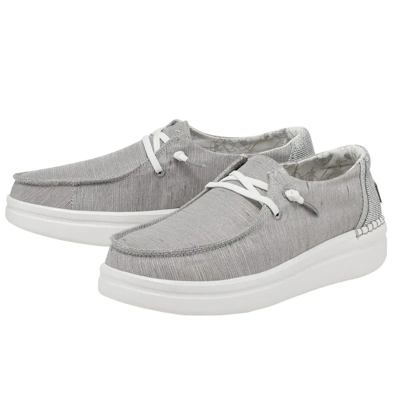 Hey Dude Women's Wendy Rise Chambray Lunar Rock sold by Western Edge