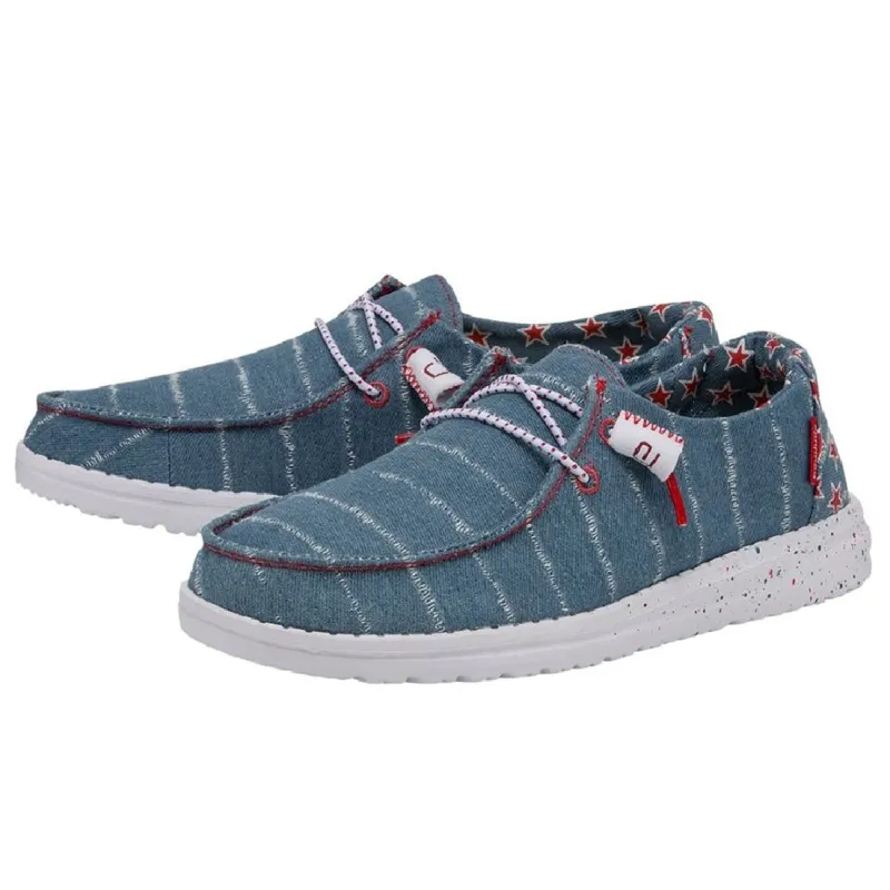 Hey Dude Women's Wendy Denim Star made by Hey Dude