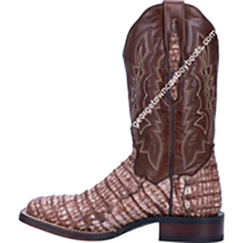 Dan Post Women's Veronica Caiman Tan Cowgirl Boot sold by Western Edge