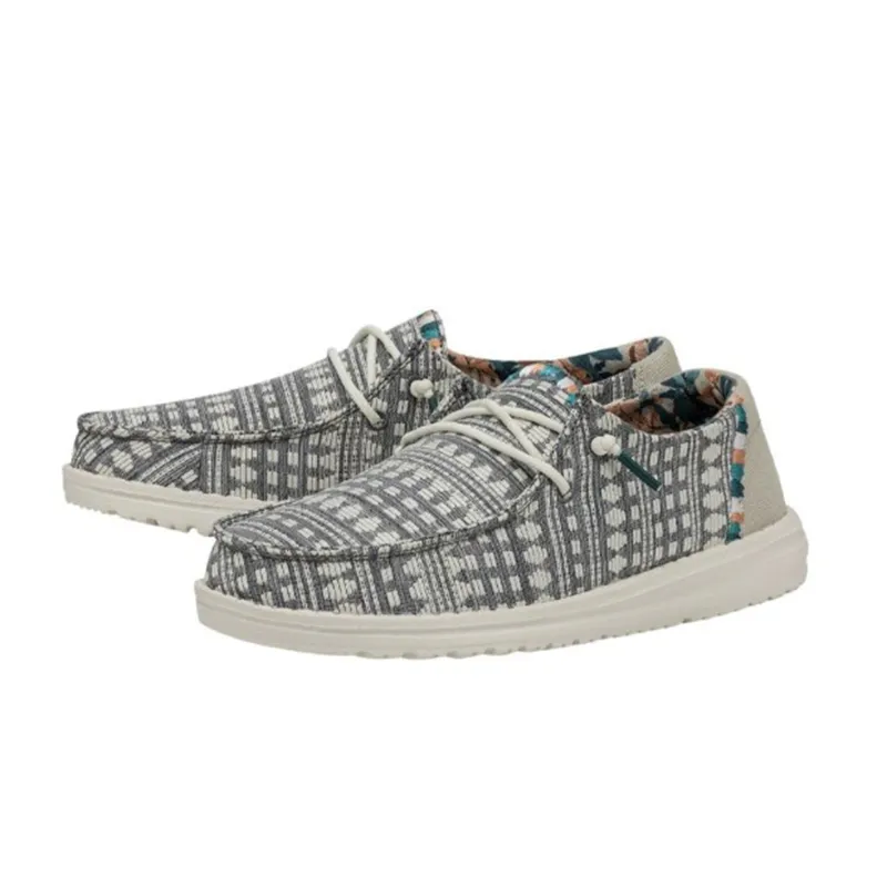 Hey Dude Women's Wendy Boho Embroidery Grey sold by Western Edge