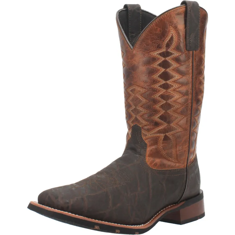 Laredo Men's Brown and Rust Dillon Boots made by Laredo