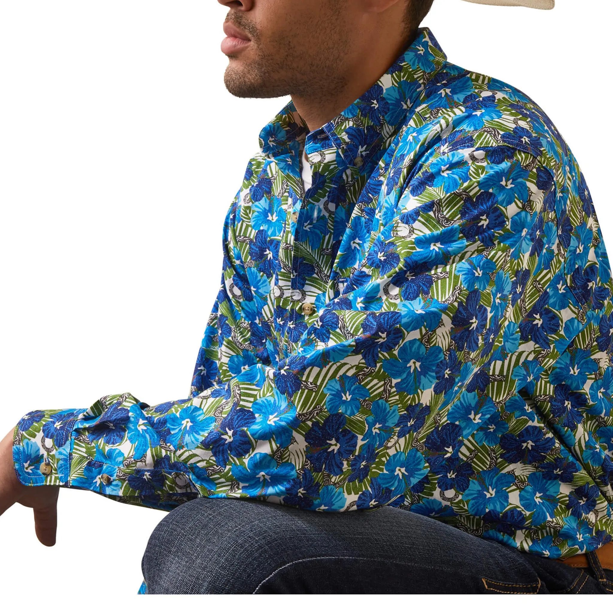 Ariat Men's Landon Hawaiian Print sold by Western Edge product image thumbnail 4