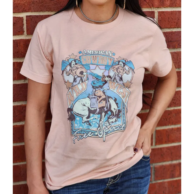 American Wild West Free Spirit Tee made by Western Edge