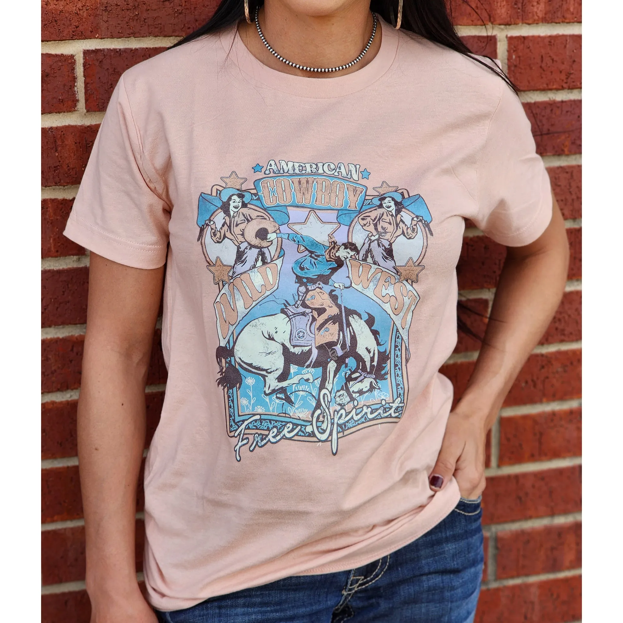 American Wild West Free Spirit Tee sold by Western Edge