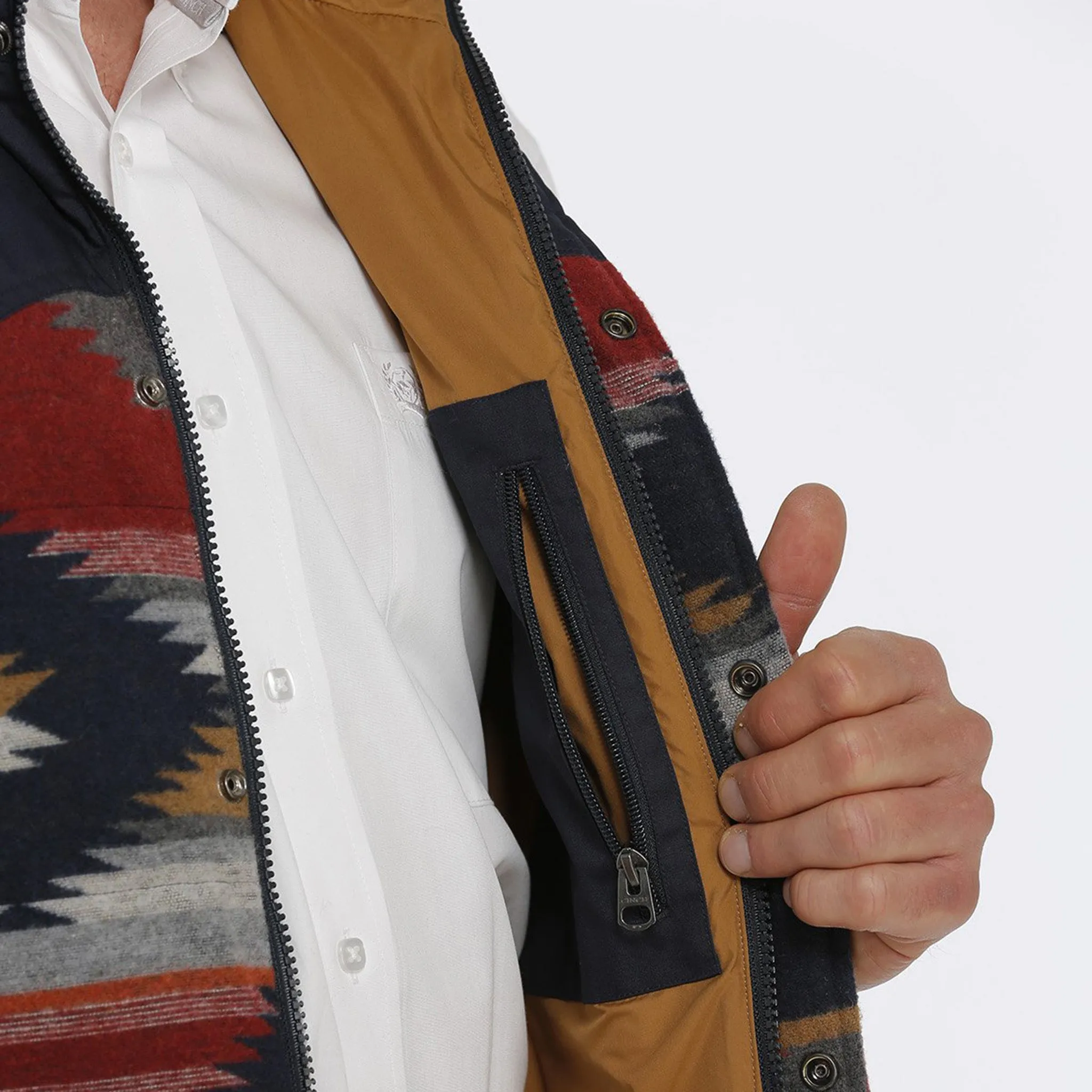 Cinch Men's Aztec Puffer Vest sold by Western Edge product image thumbnail 5