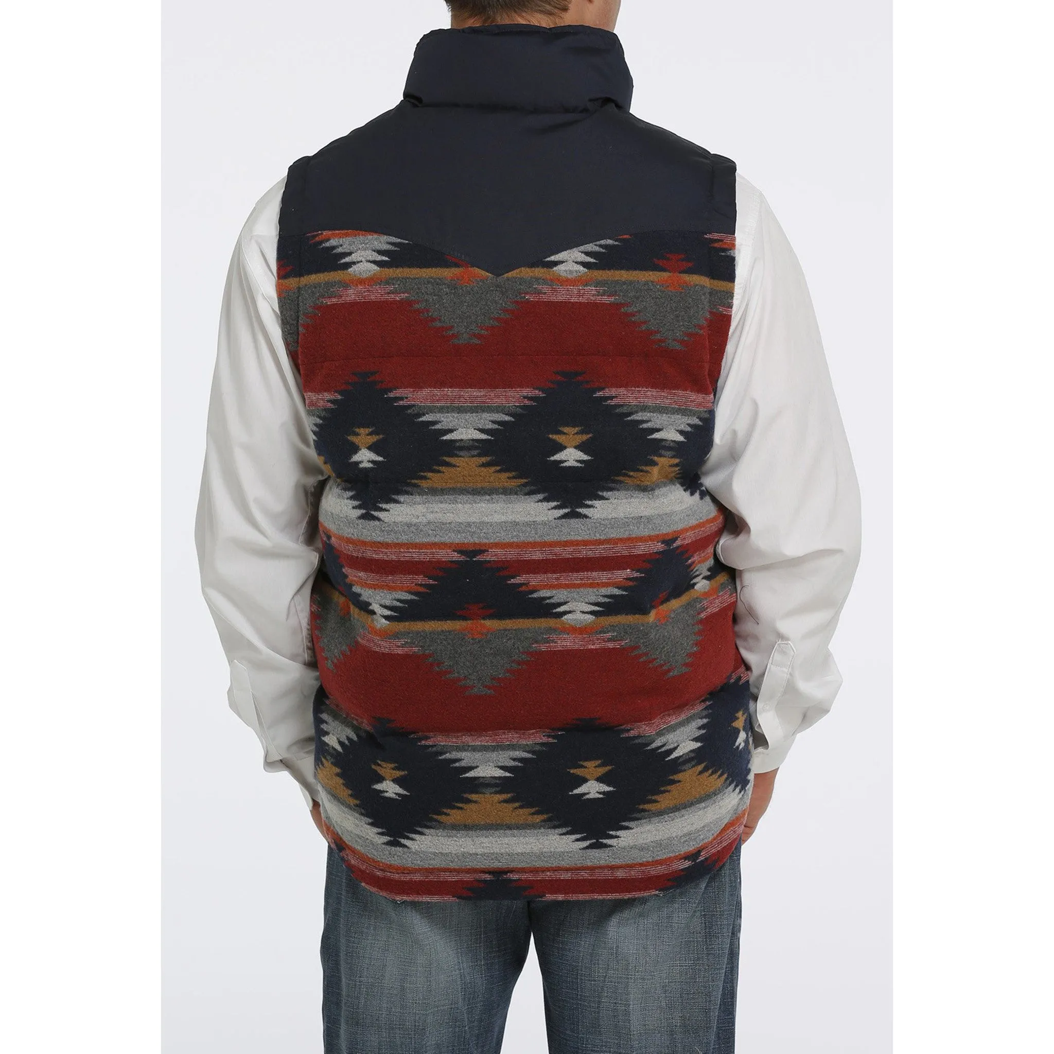 Cinch Men's Aztec Puffer Vest sold by Western Edge product image thumbnail 3