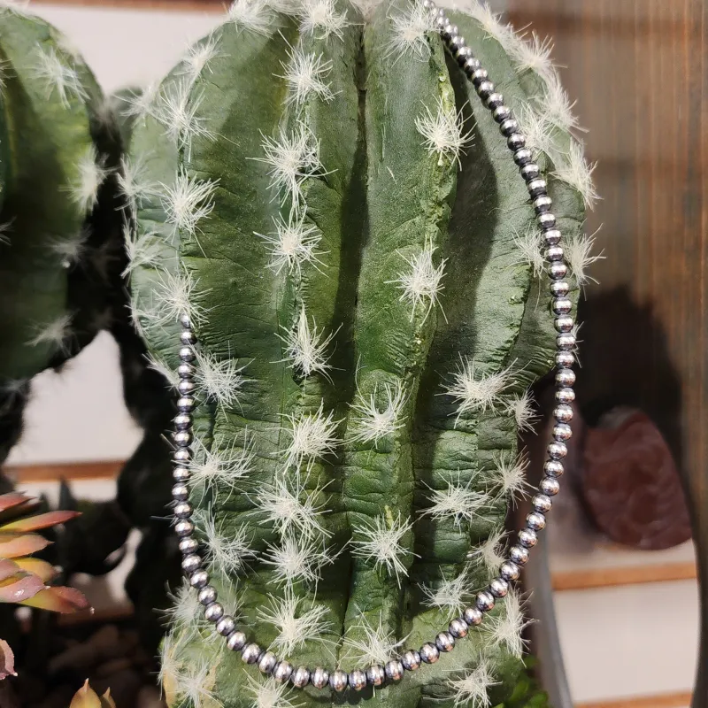 4MM Sterling Silver Pearls made by Western Edge