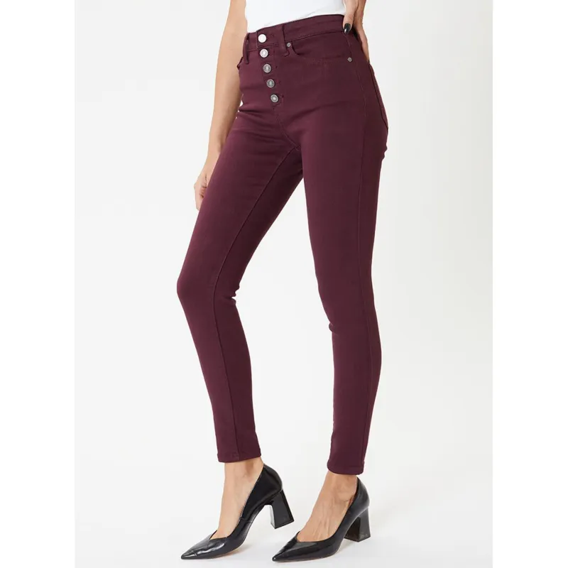 KanCan Burgundy High Rise Skinny Jean sold by Western Edge