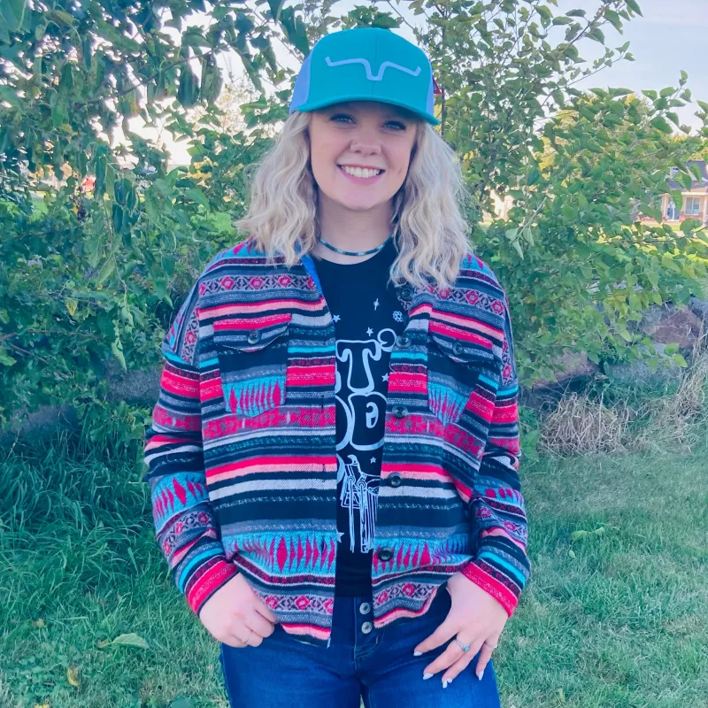 Panhandle Slim Aztec Shacket made by Western Edge