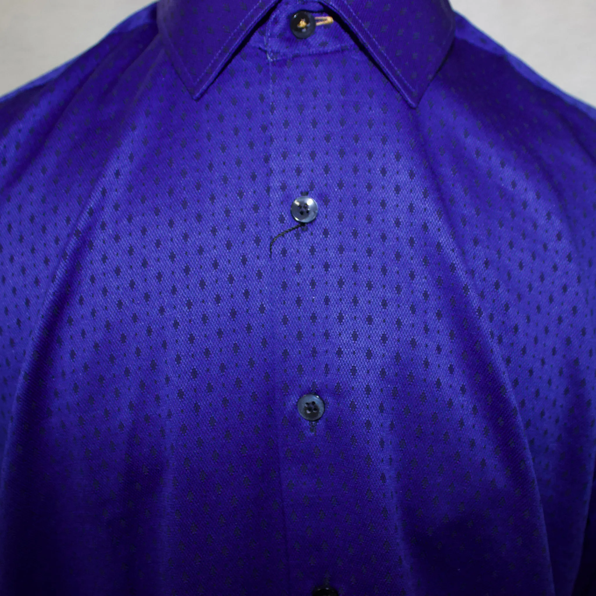 Men's Royal Blue Long Sleeve Shirt sold by Western Edge product image thumbnail 2