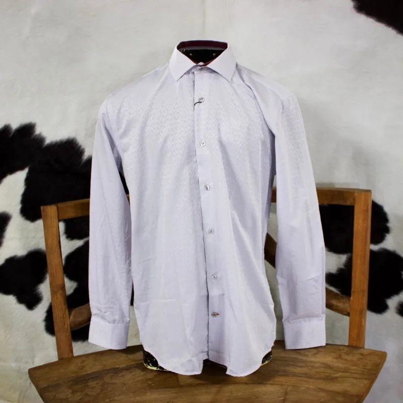 Men's Silver Tone Long Sleeve Shirt made by Western Edge