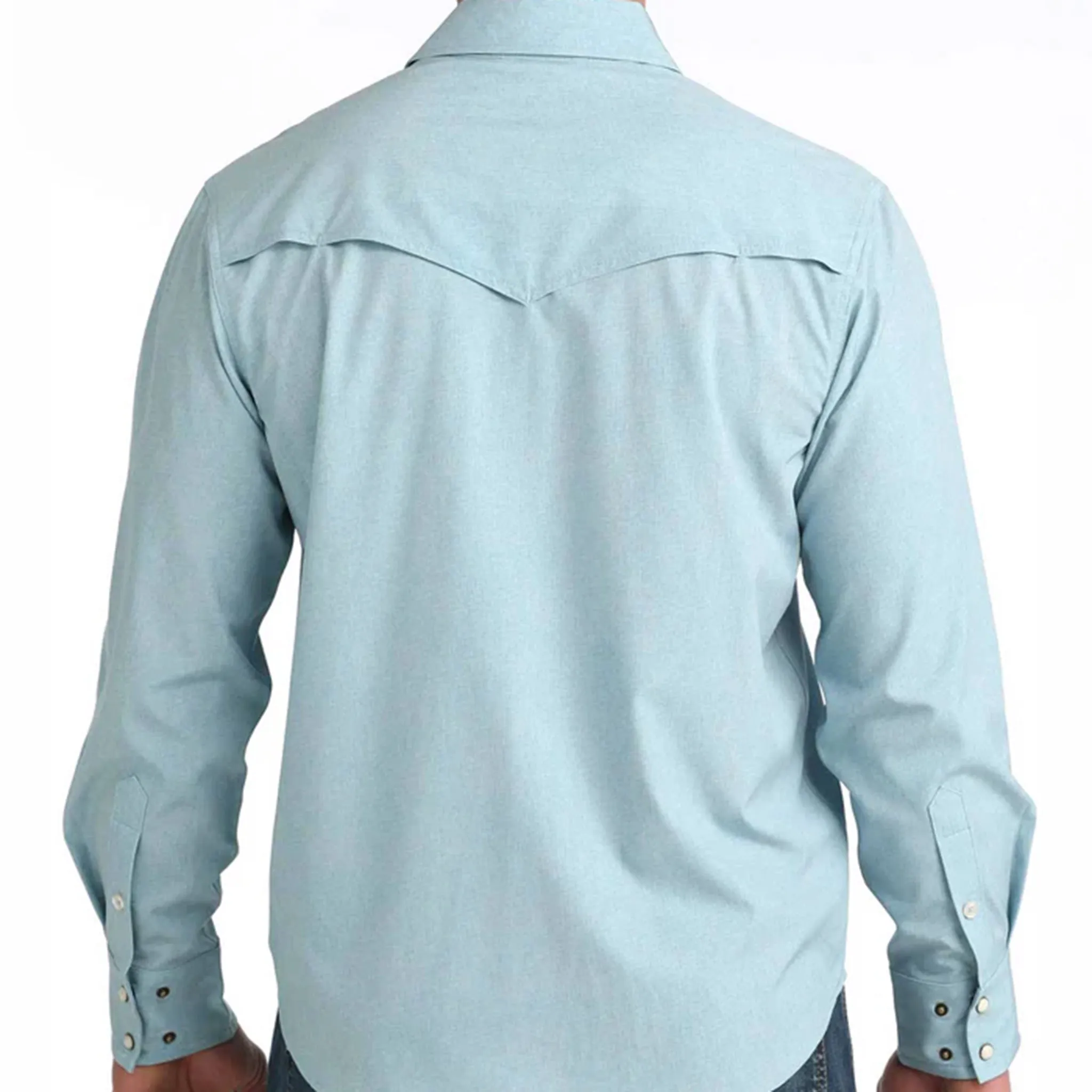 Cinch Men's Light Blue Long Sleeve Shirt sold by Western Edge product image thumbnail 2