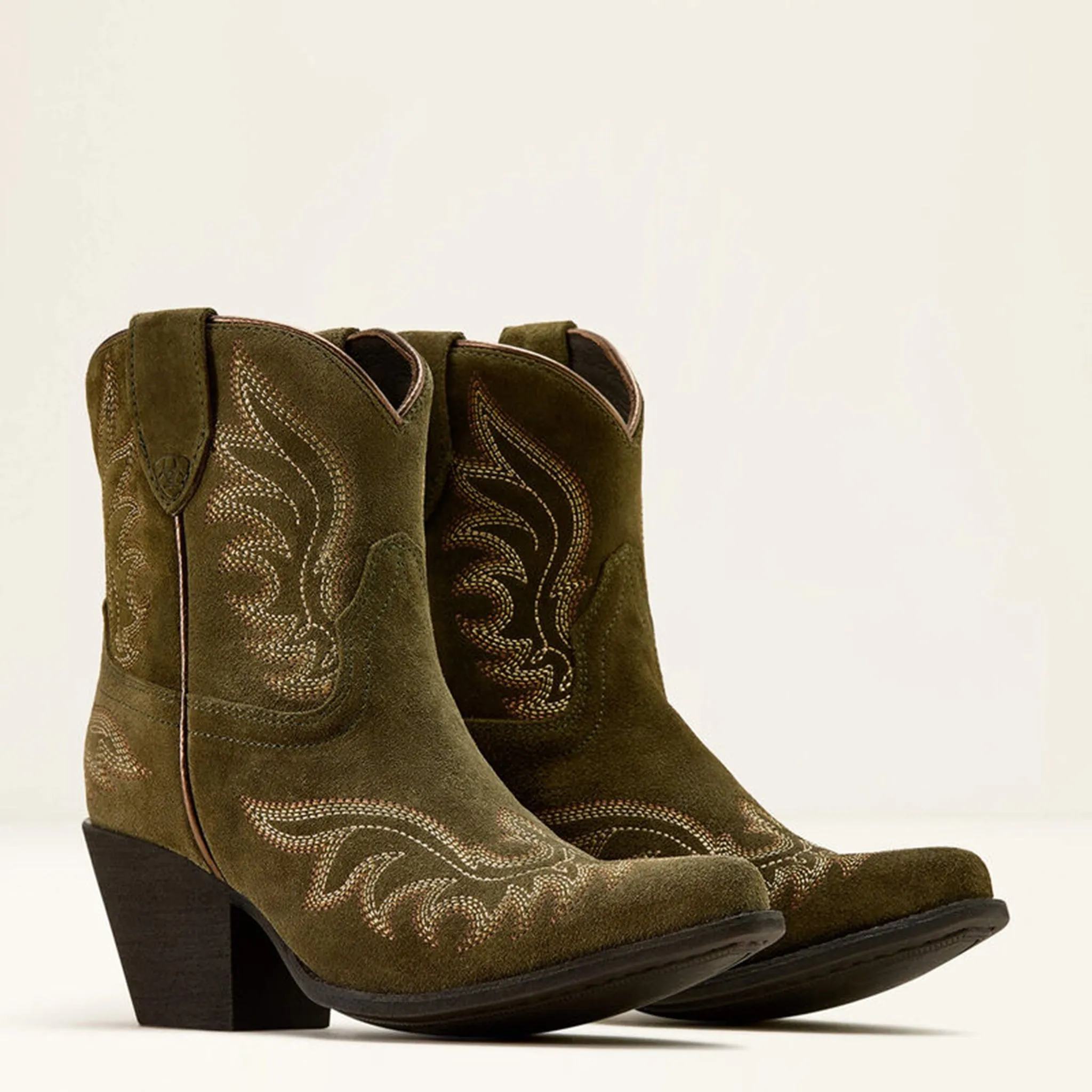 Ariat Olive Suede Chandler Booties sold by Western Edge product image thumbnail 2