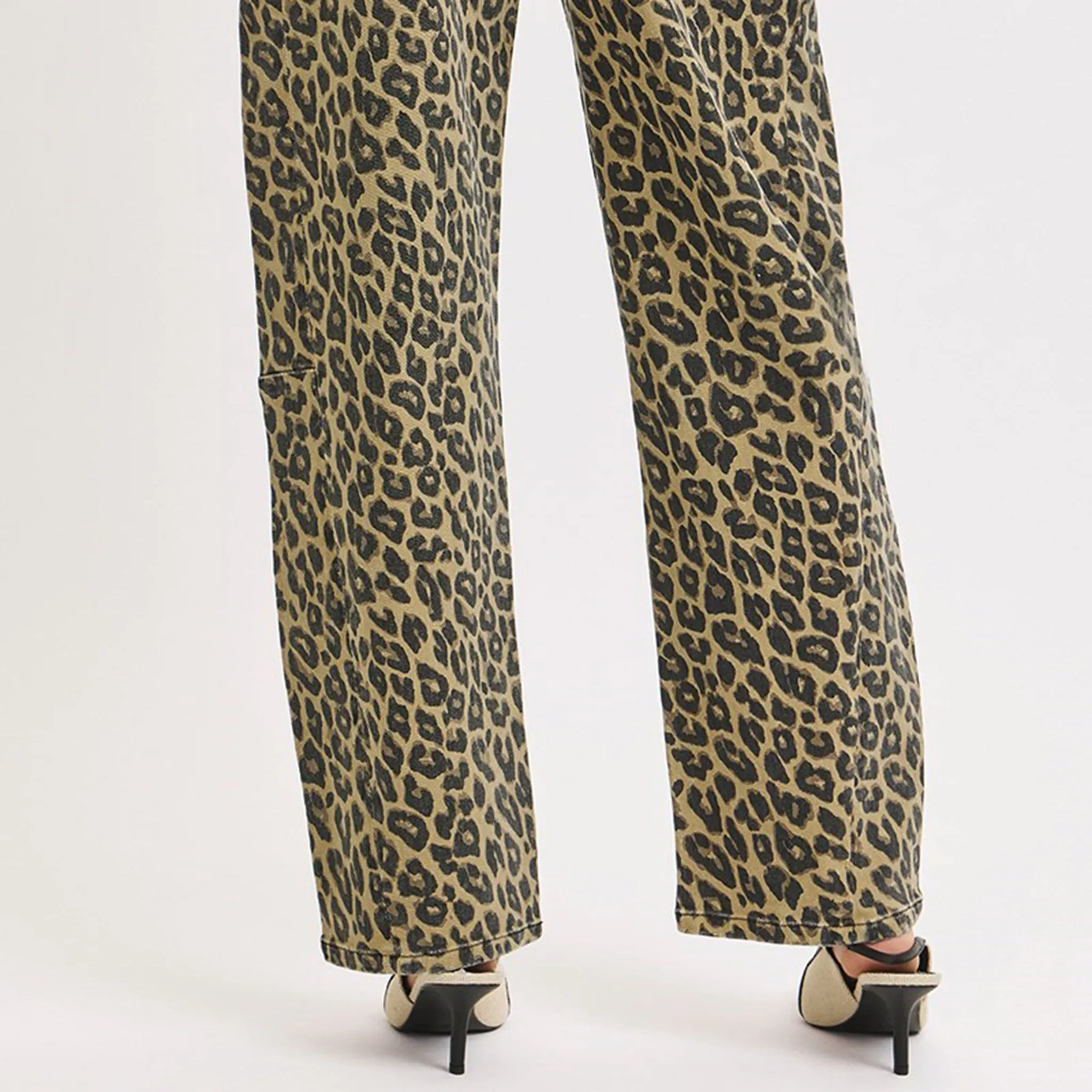 Risen Leopard Print Slouch Barrel Jeans sold by Western Edge product image thumbnail 3