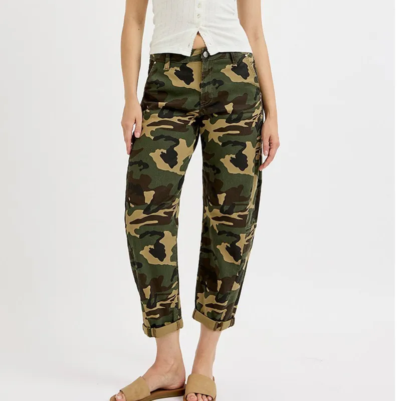 Risen Camo Barrel Jeans sold by Western Edge