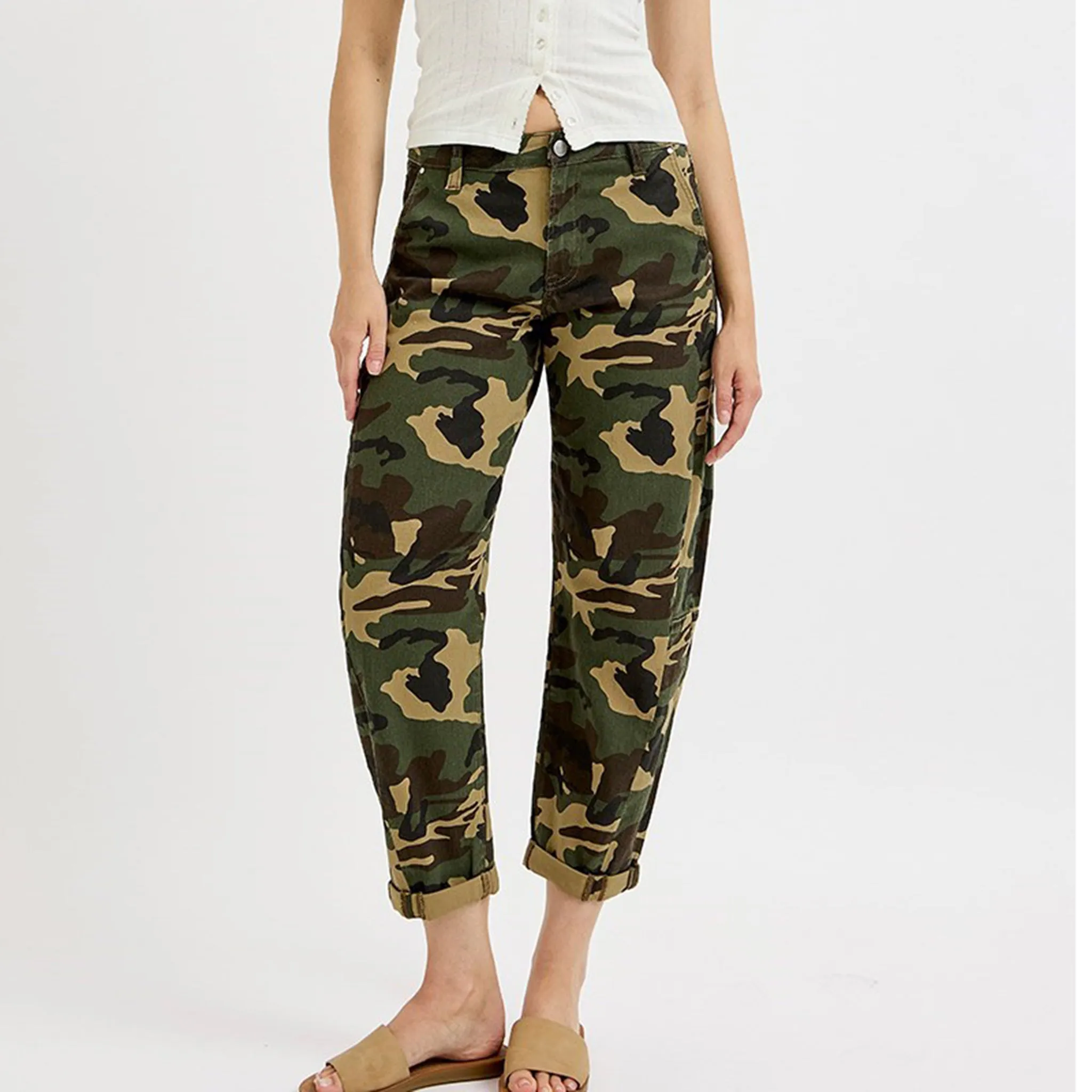 Risen Camo Barrel Jeans sold by Western Edge
