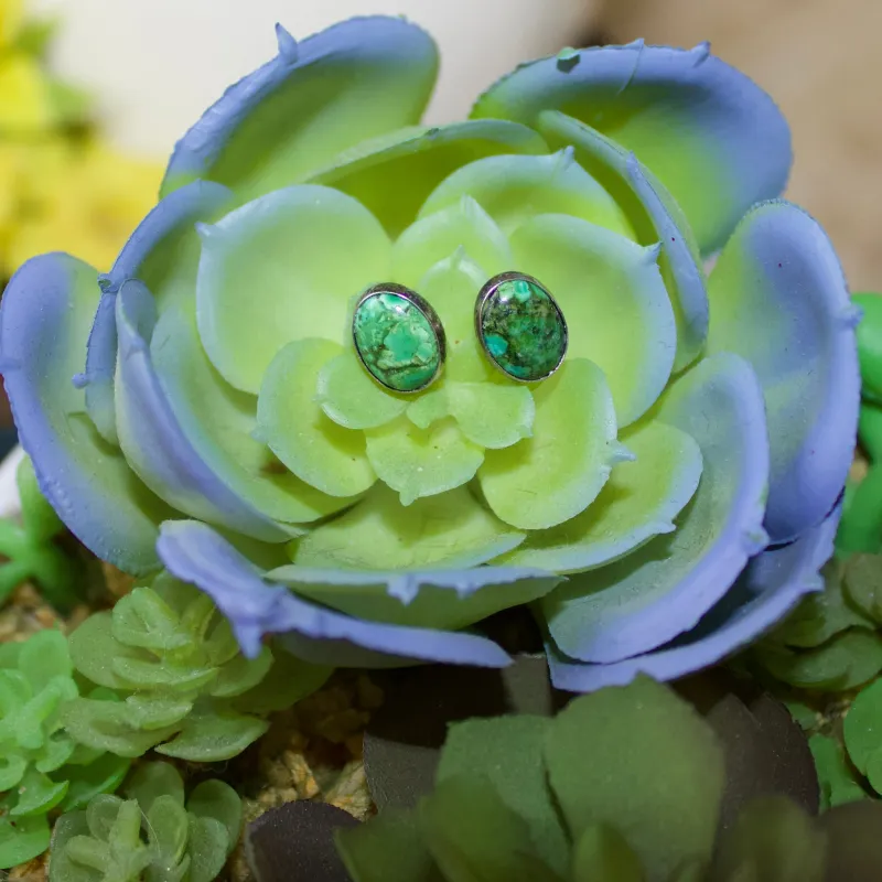"Gertie" Sonoran Gold Studs made by Western Edge
