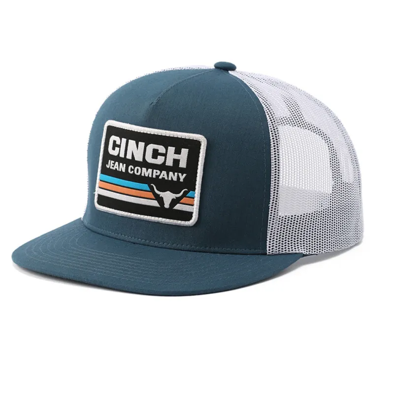 Cinch High Profile Teal Trucker Hat made by Cinch