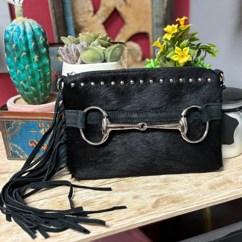Black Bit Stud Purse made by Western Edge
