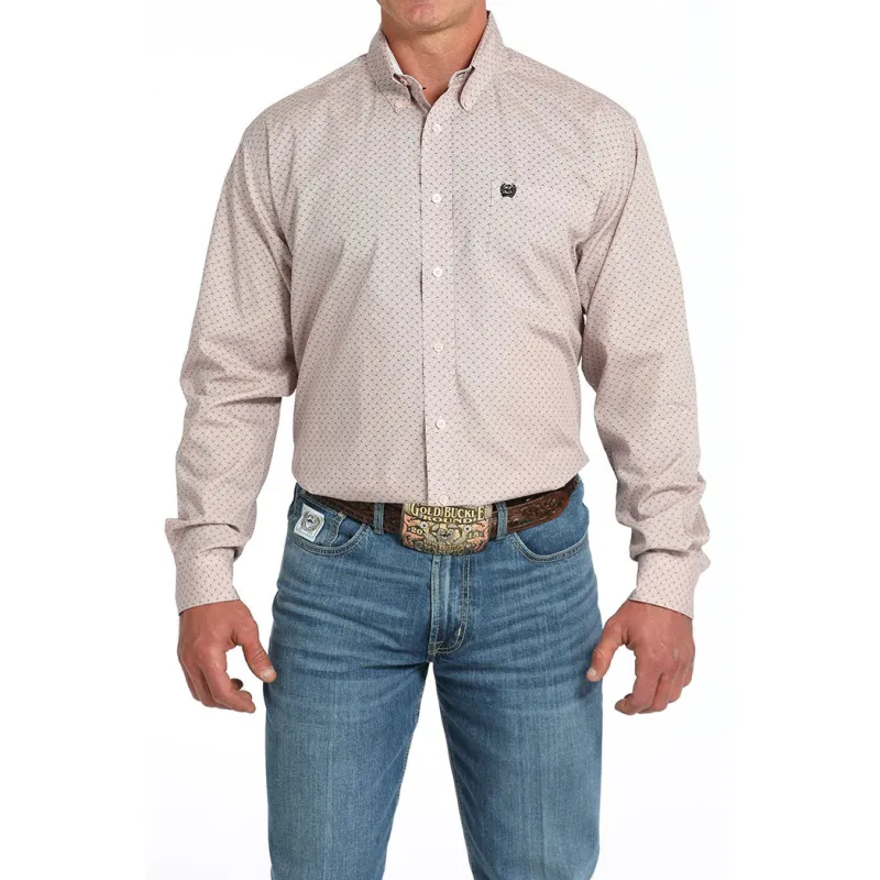 Cinch Men's Basketweave Print Long Sleeve Shirt sold by Western Edge