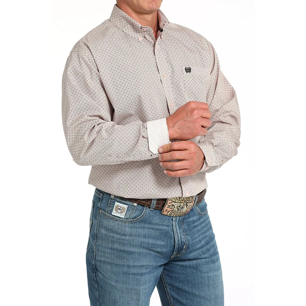 Cinch Men's Basketweave Print Long Sleeve Shirt sold by Western Edge product image thumbnail 2