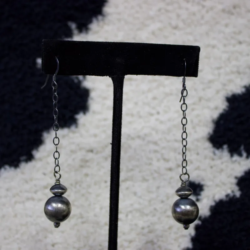 "Jocelyn" Navajo Pearl Dangle Earrings made by Western Edge