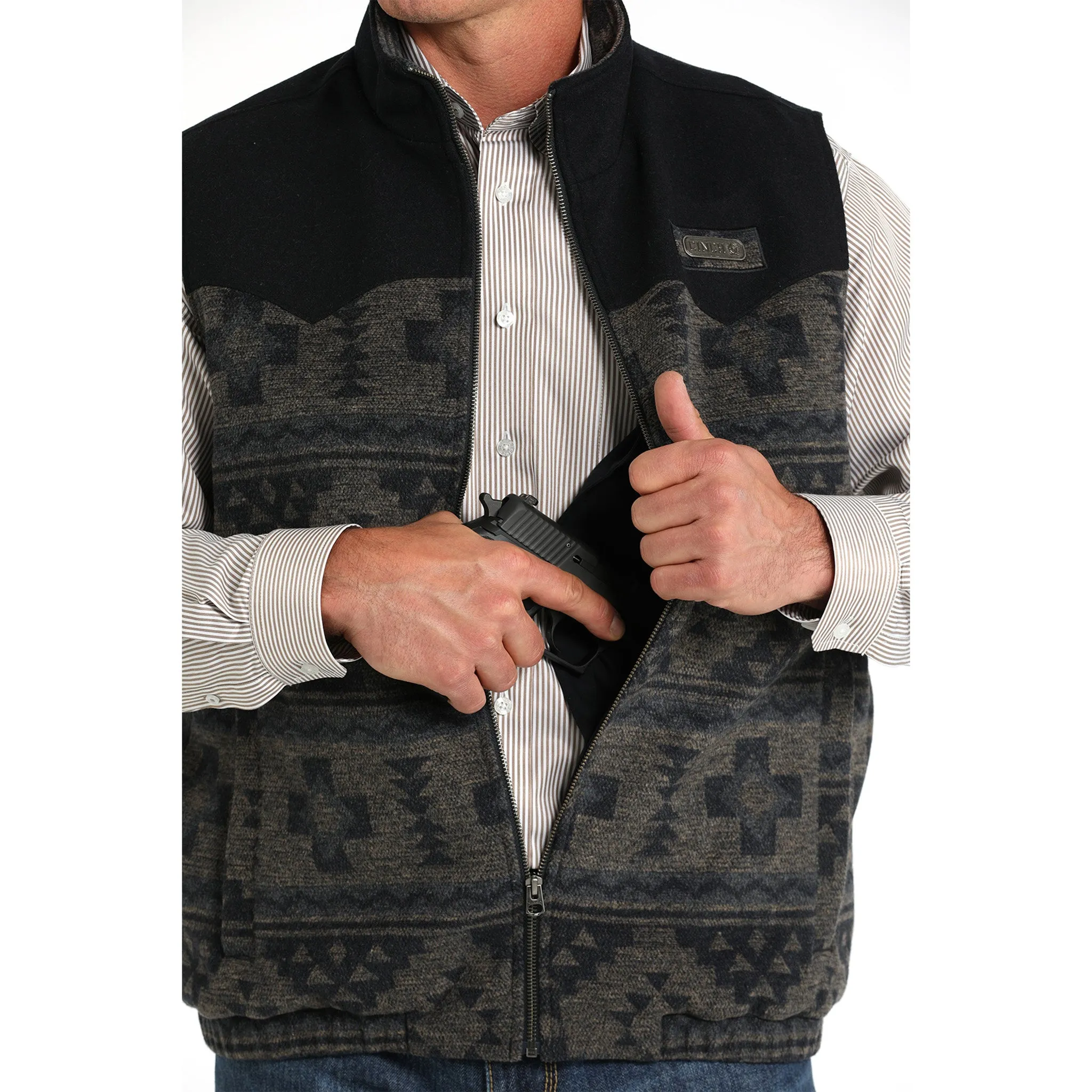 Cinch Men's Concealed Carry Vest sold by Western Edge product image thumbnail 2