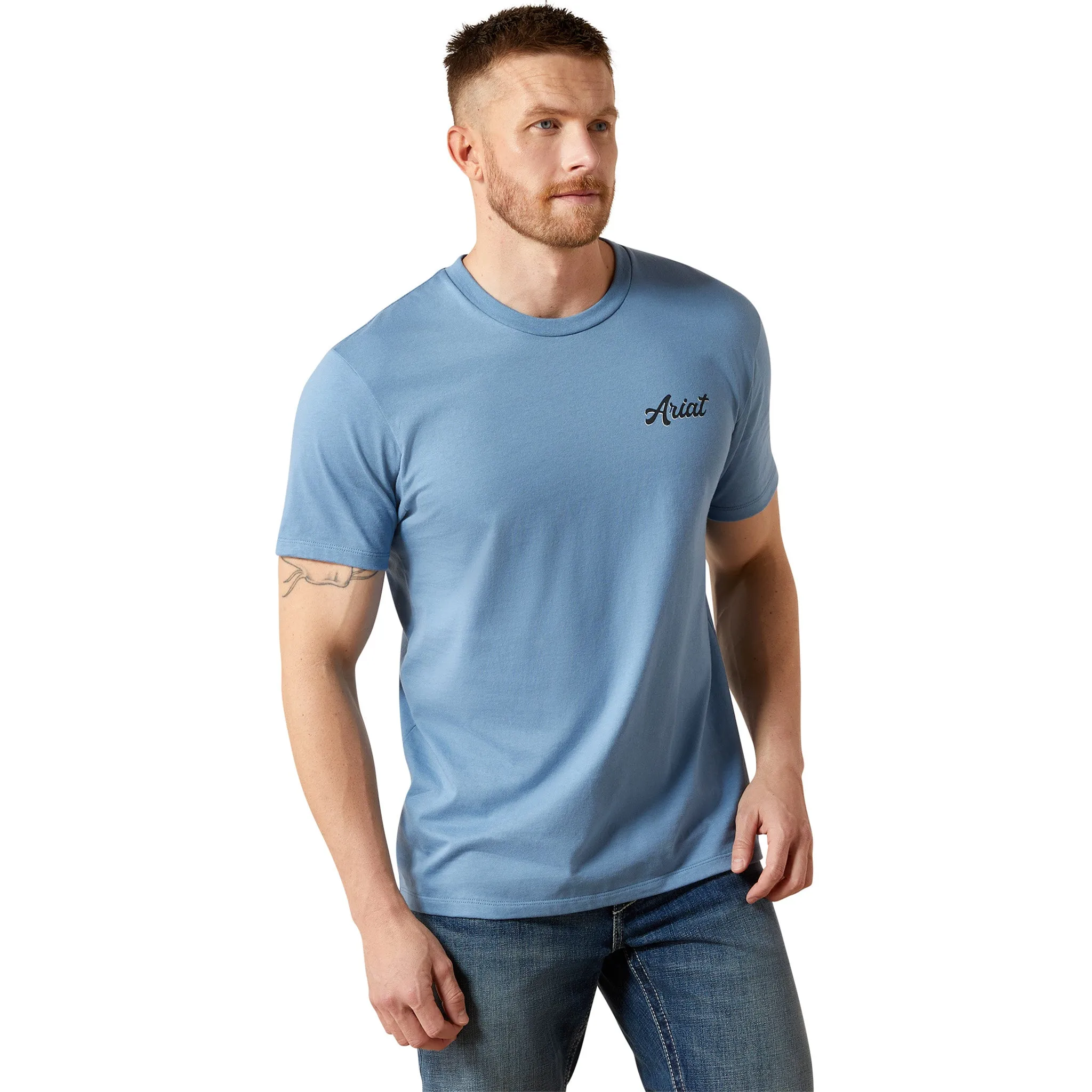 Ariat Men's Blue Cattle Co Tee sold by Western Edge