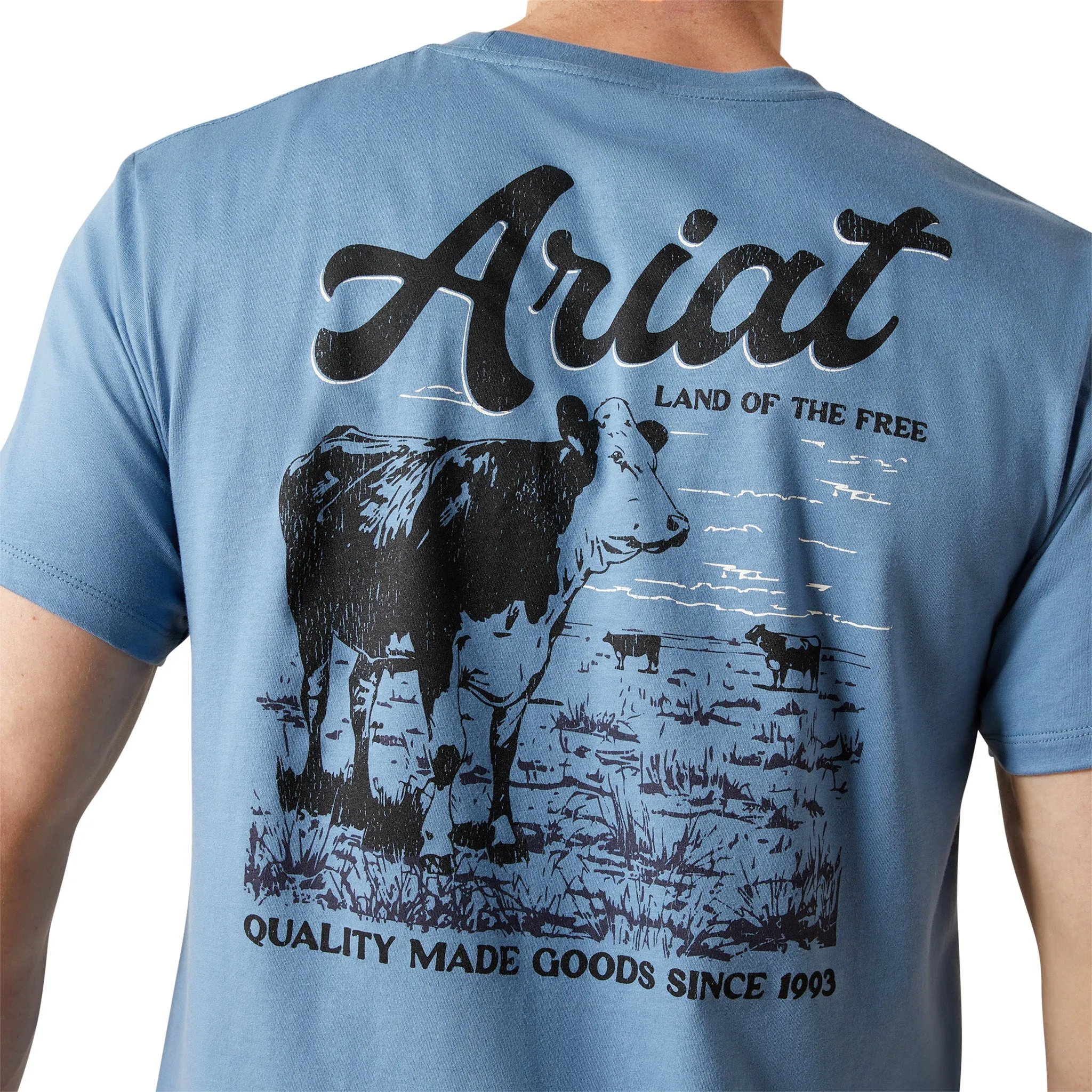 Ariat Men's Blue Cattle Co Tee sold by Western Edge product image thumbnail 2