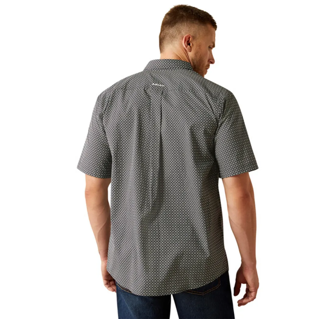 Ariat Men's Gene Classic Fit Black Print Short Sleeve Shirt sold by Western Edge product image thumbnail 2