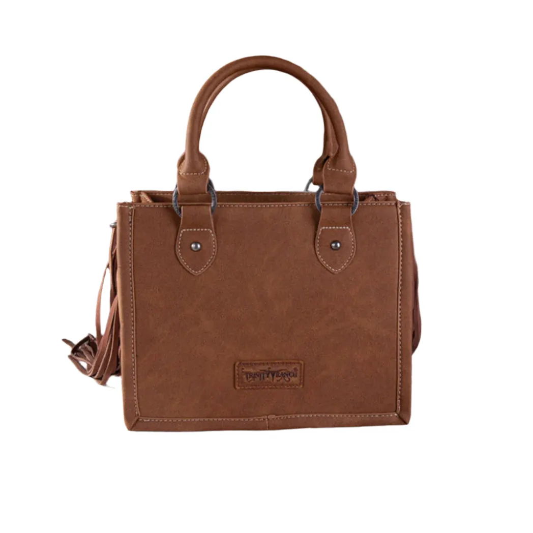 Trinity Ranch: Brown Hide Aztec Tote Crossbody sold by Western Edge product image thumbnail 4