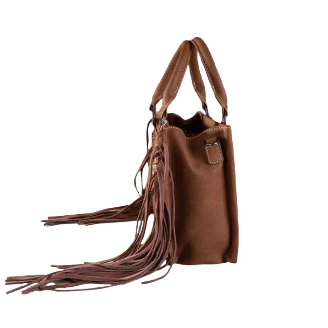 Trinity Ranch: Brown Hide Aztec Tote Crossbody sold by Western Edge product image thumbnail 3