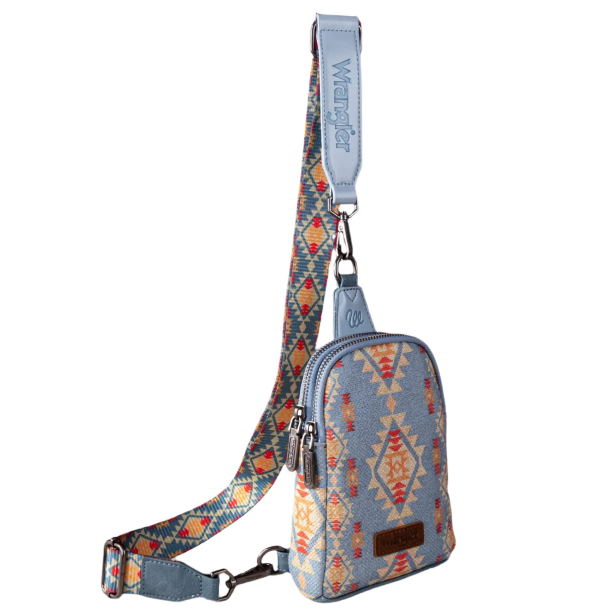 Wrangler Jean Yellow Aztec Crossbody Purse sold by Western Edge