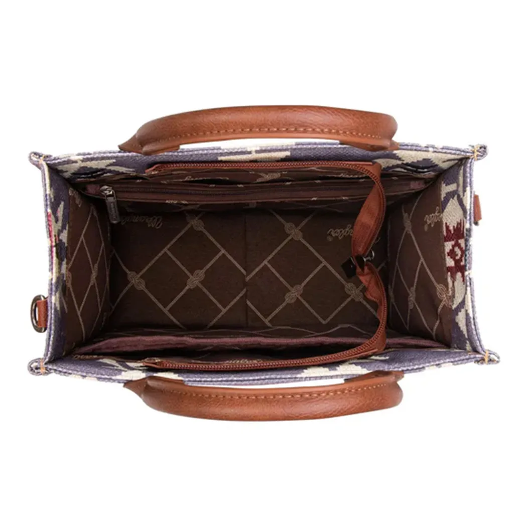 Wrangler Lavender Aztec Crossbody Tote sold by Western Edge product image thumbnail 4