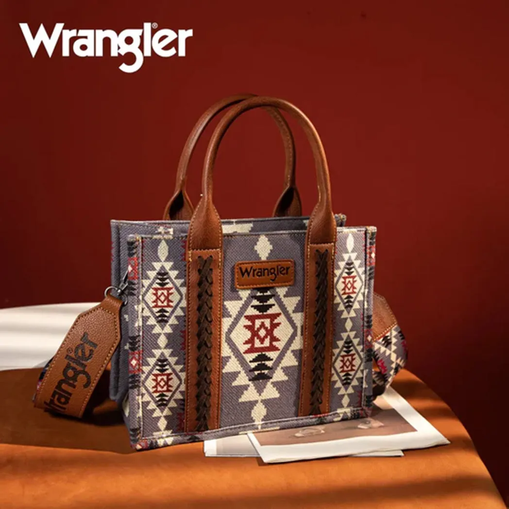 Wrangler Lavender Aztec Crossbody Tote sold by Western Edge product image thumbnail 3