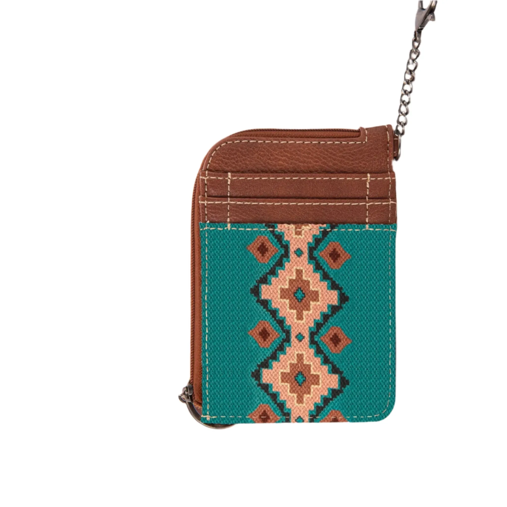 Wrangler Turquoise Aztec Zip Card Case sold by Western Edge