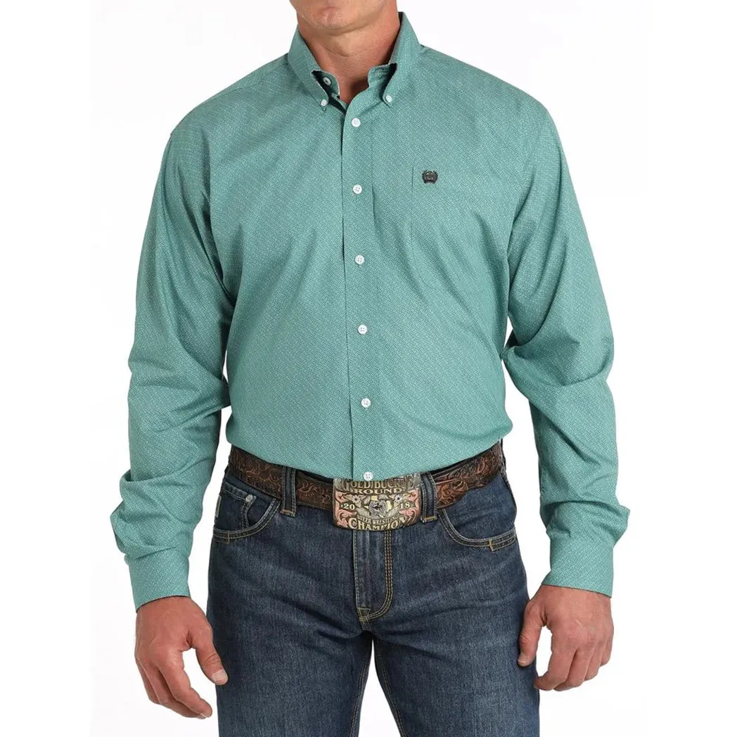 Cinch Mens Green Print Long Sleeve sold by Western Edge