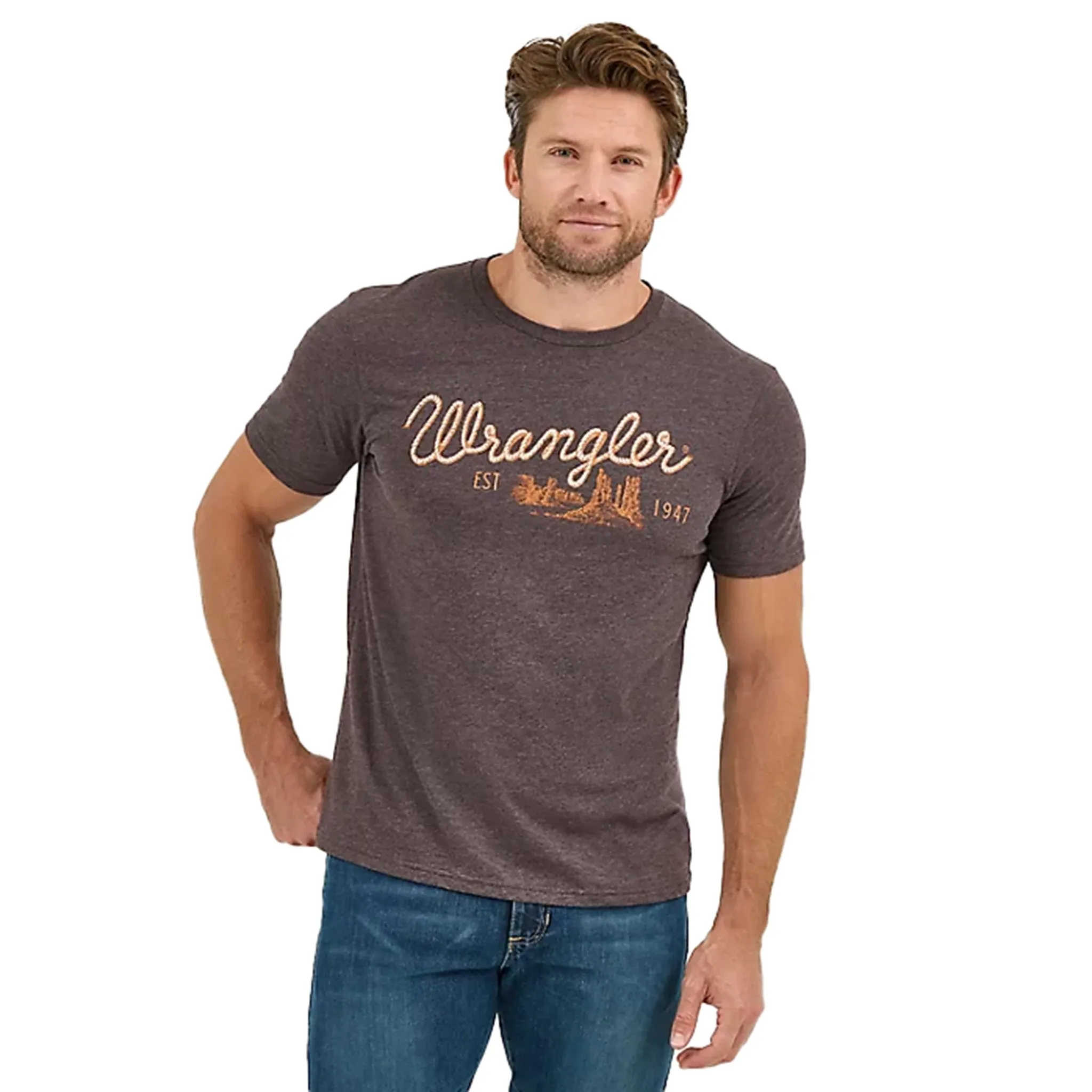Wrangler Men's Rope Emblem Graphic Tee sold by Western Edge