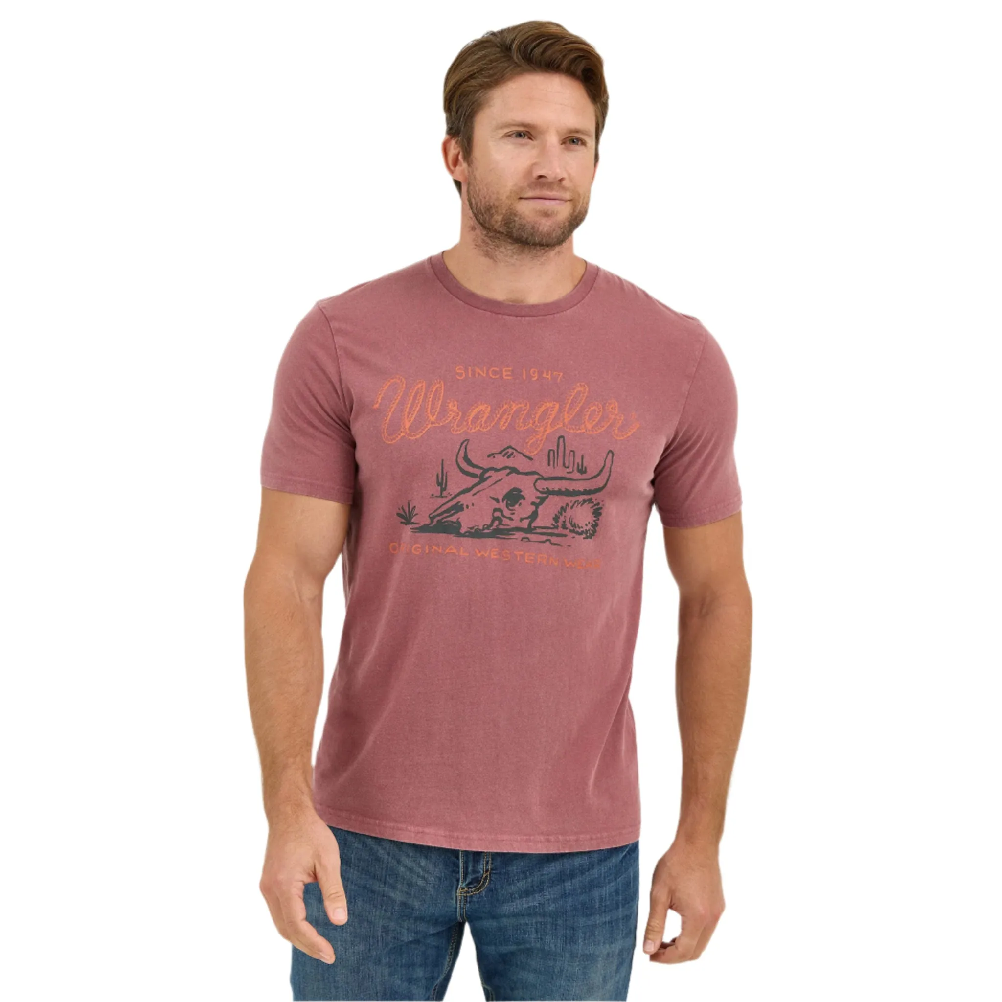Wrangler Men's Mineral Wash Graphic Tee sold by Western Edge