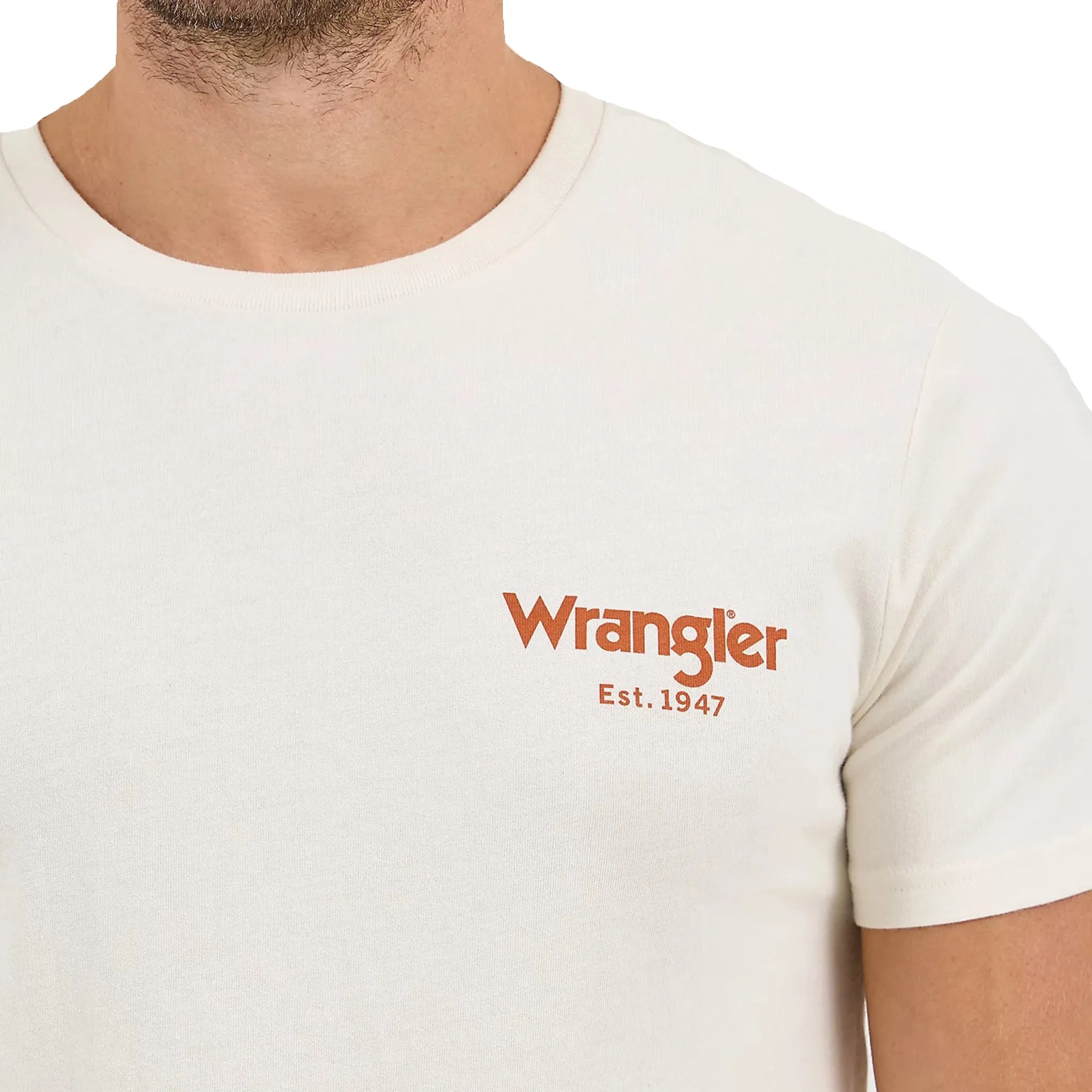 Wrangler Men's Cream Bronc Graphic Tee sold by Western Edge product image thumbnail 3