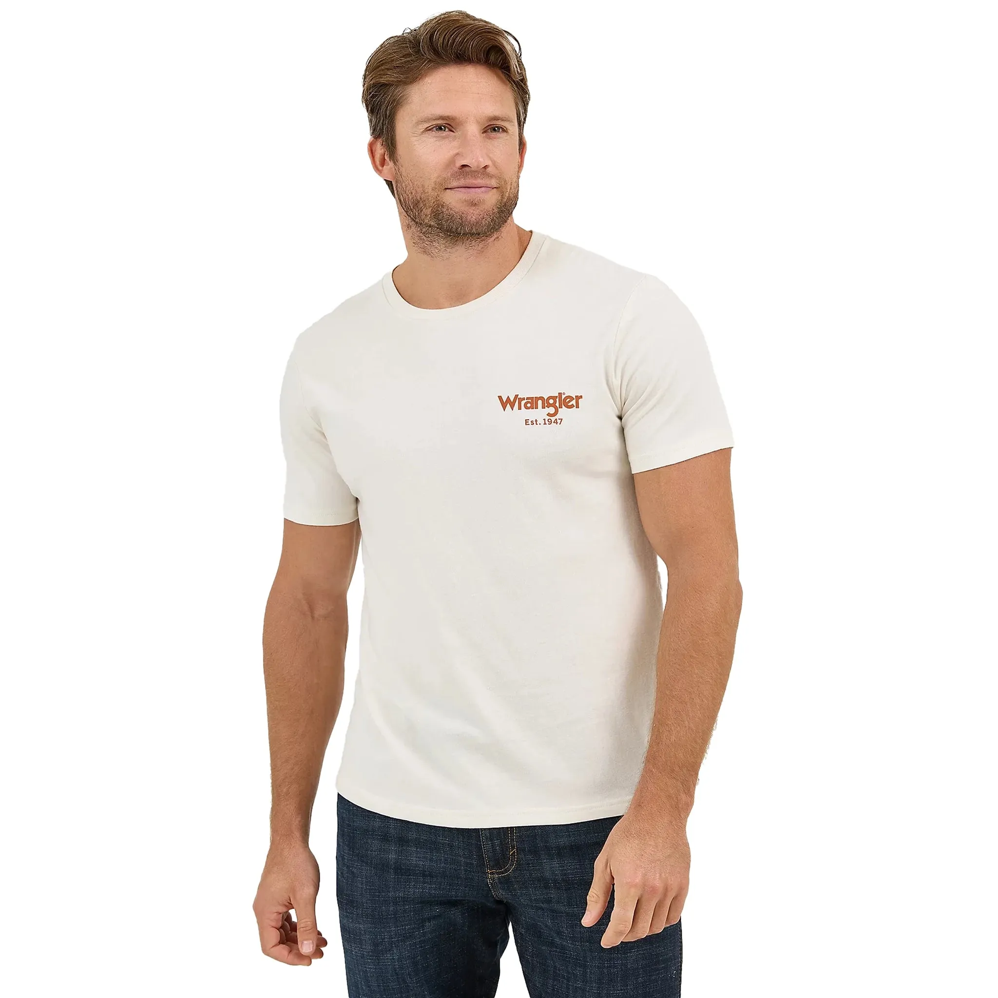 Wrangler Men's Cream Bronc Graphic Tee sold by Western Edge product image thumbnail 2
