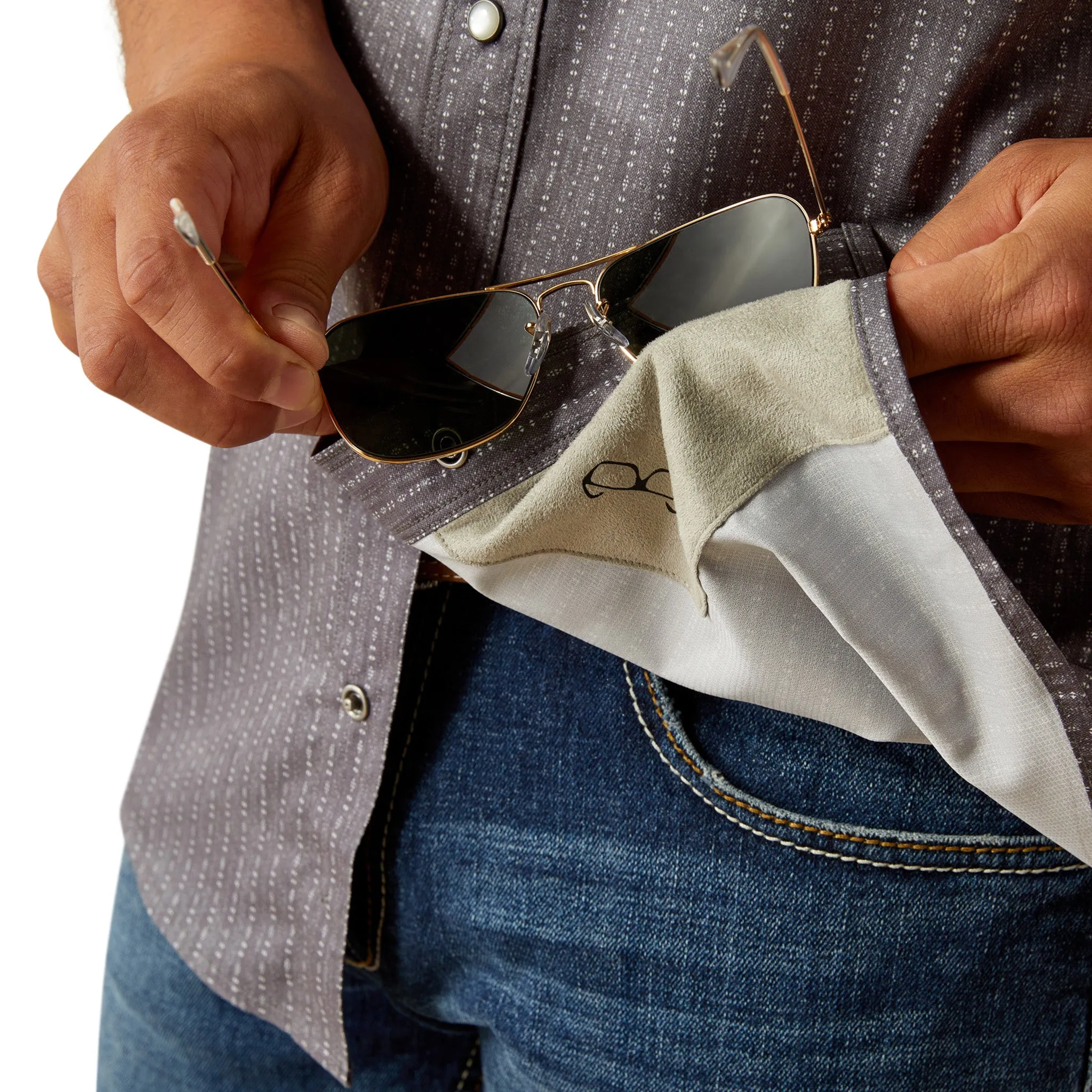 Ariat Men's Grey VentTek Shirt sold by Western Edge product image thumbnail 5