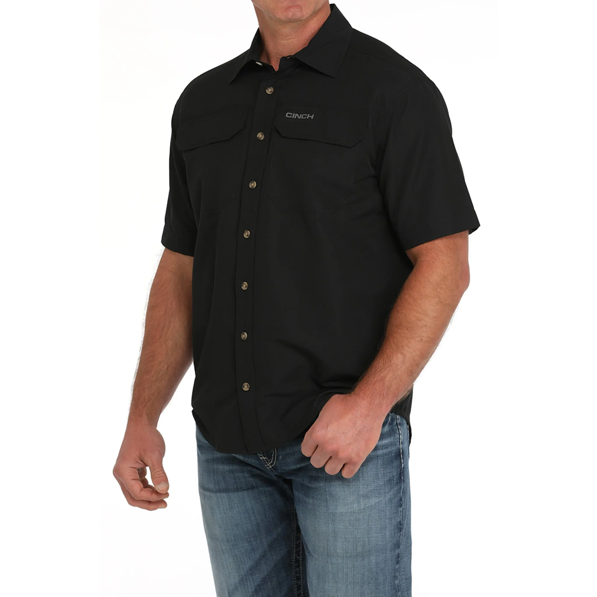 Cinch Men's Black Arena Flex Shirt sold by Western Edge product image thumbnail 2