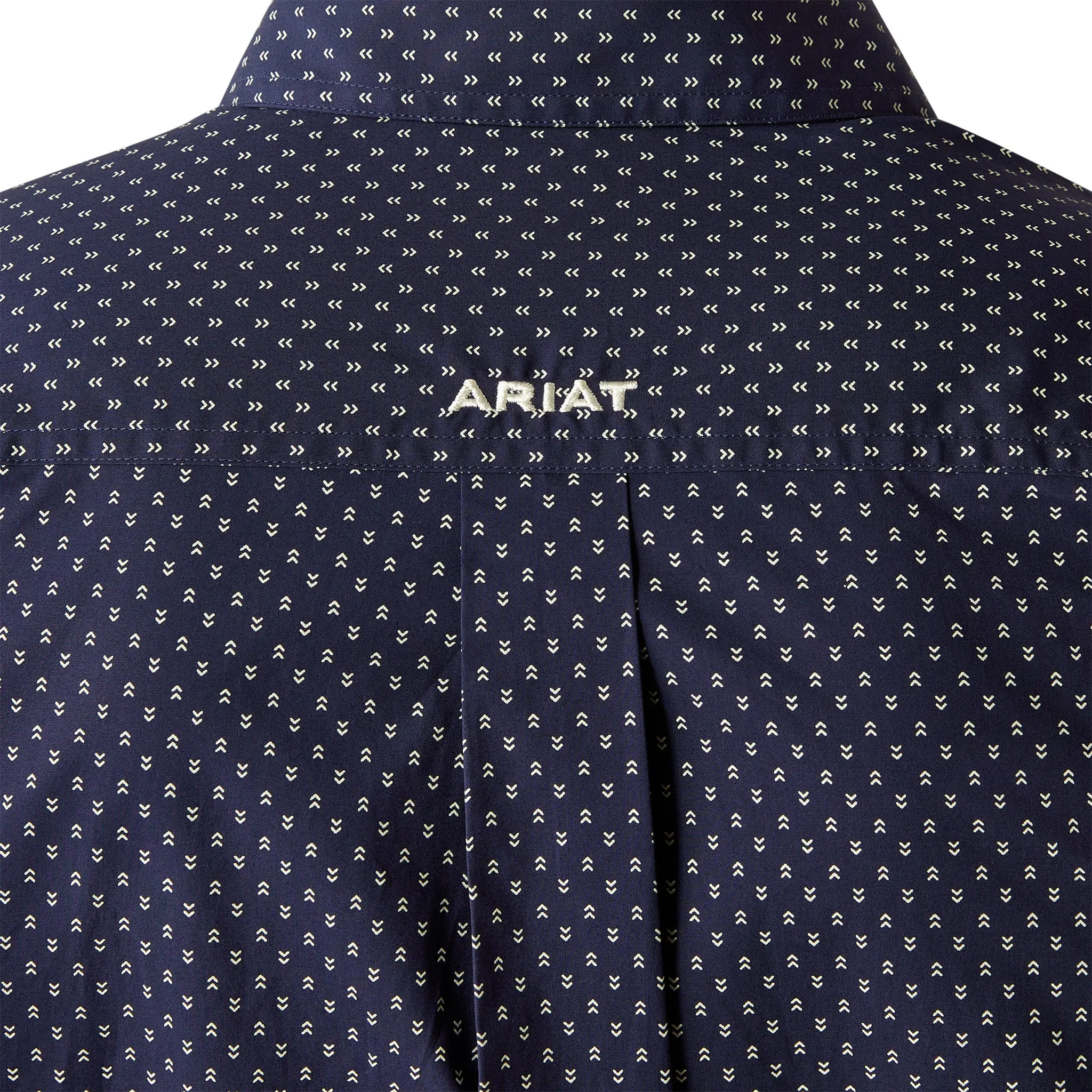 Ariat Navy Dot Print Button Down Shirt sold by Western Edge product image thumbnail 3