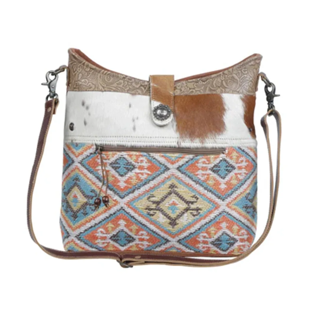 Myra Bags Hairon Hide Multipastel Shoulder Bag sold by Western Edge product image thumbnail 2