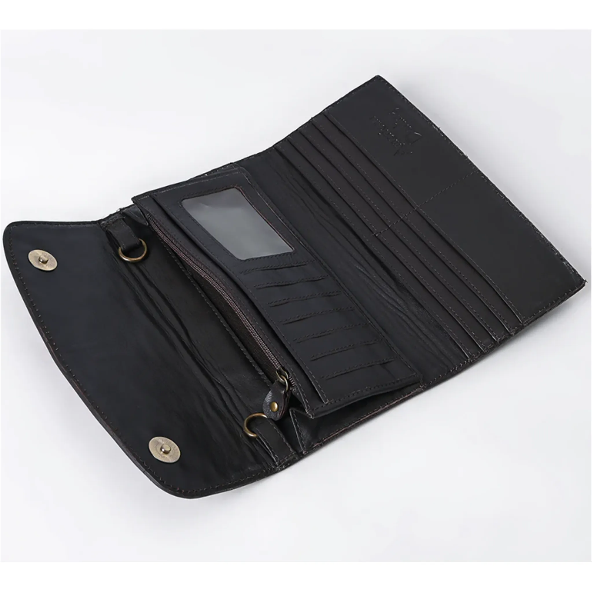 American Darling Tooled/ White Buck Stitch Wallet sold by Western Edge product image thumbnail 2