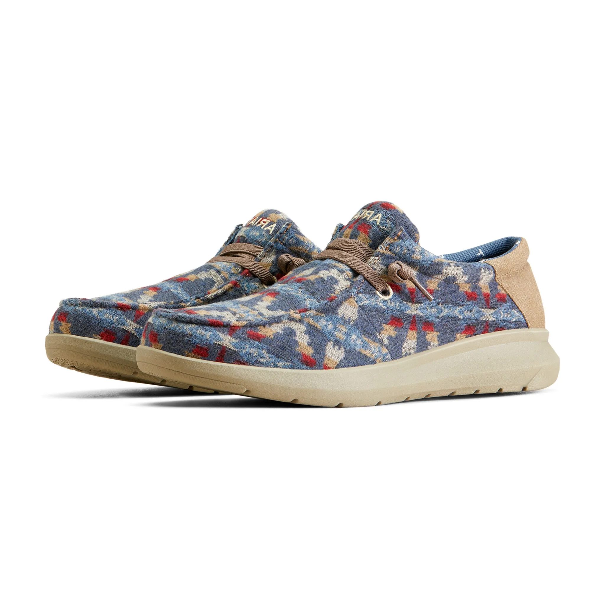 Ariat Men's HiLo Blue Blanket Wolly Tan Shoe sold by Western Edge