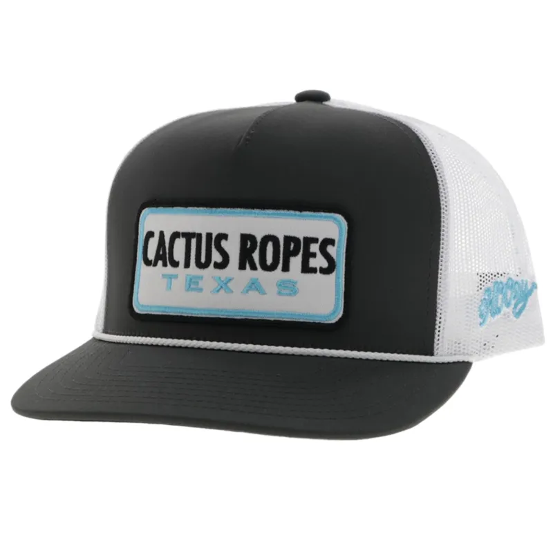 Cactus Rope Grey & White Trucker Cap made by Western Edge