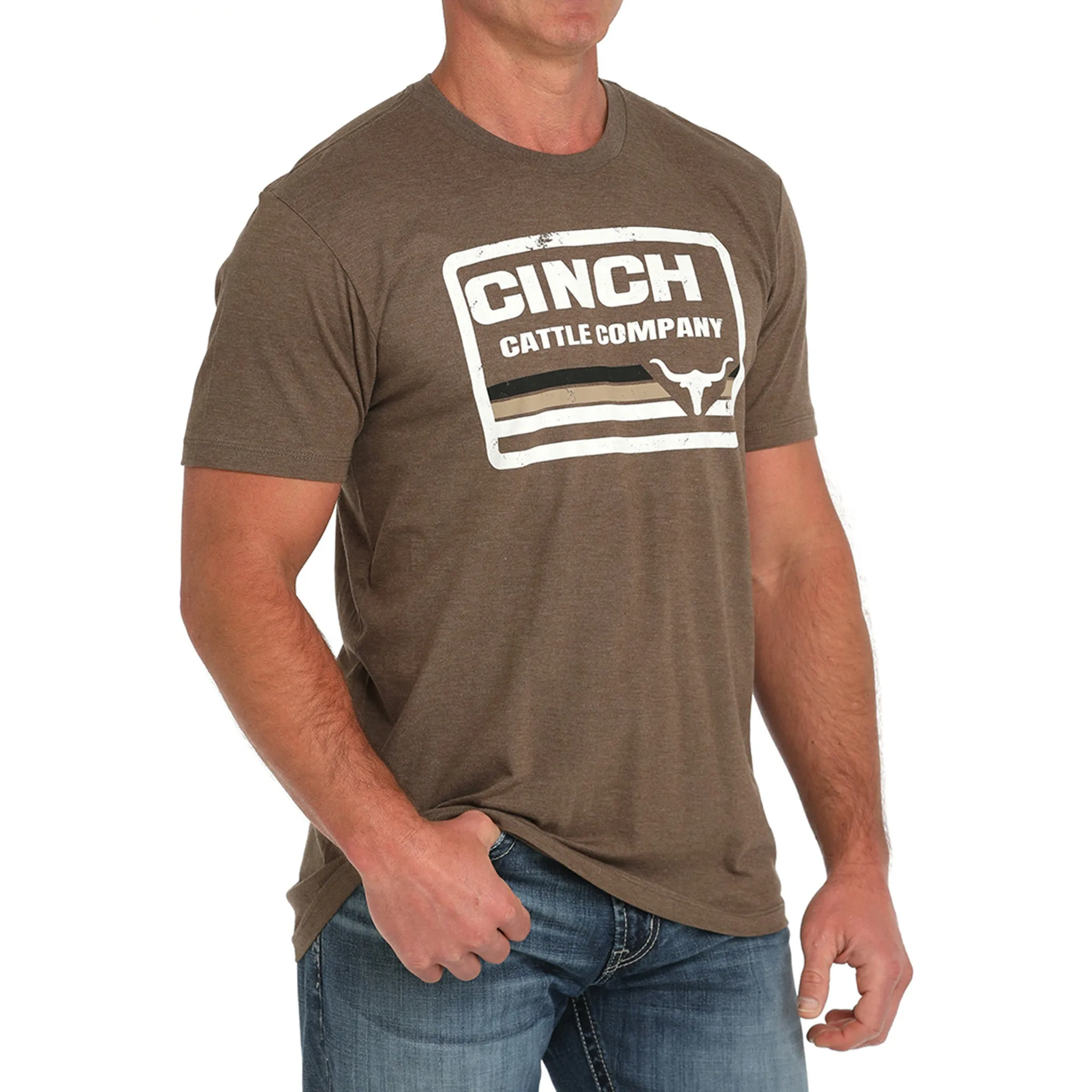 Cinch Men's Brown Cattle Co T-Shirt sold by Western Edge product image thumbnail 3